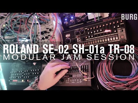 Roland boutique SH-01A, SE-02, TR-08 vs Modular synth