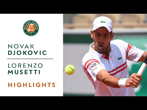 Novak Djokovic vs Lorenzo Musetti - Round 4 Highlights I Roland-Garros 2021