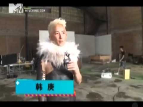 【妖恋庚 自扒】120628 MTV中文频道天籁村 HanGeng《狂草》MV拍摄花絮cut