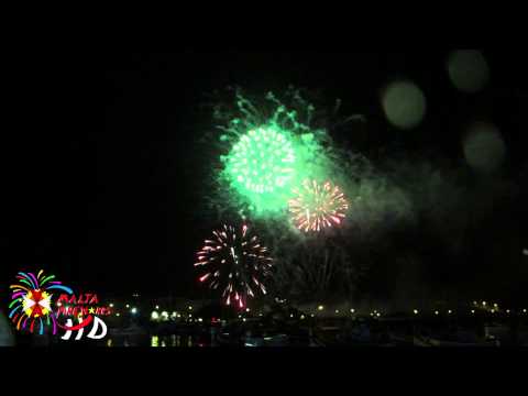 |HD| Malta International Fireworks Festival 2013 - Focs d'Artifici Europla, Spain