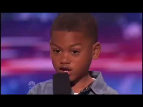 homeless boy takes refuge at america's got talent and makes everyone cry (GONE WRONG)