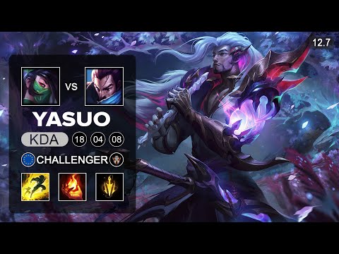 Yasuo vs Akali Mid - EUW Challenger - Patch 12.7 Season 12