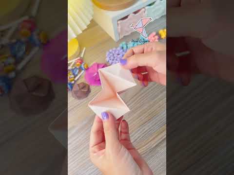 Origami Compass Star Tato #woworigami#origami #origamistar#origamitato#พับเข็มทิศดาวกระดาษ#พับกระดาษ