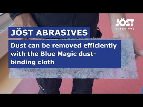 The Blue Magic dust-binding cloth from Jöst abrasives