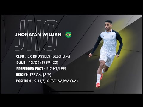 Jhonatan Willian Lehrbach Barbosa - Goals & Skills 2021-22 BX BRUSSELS (BELGIUM)