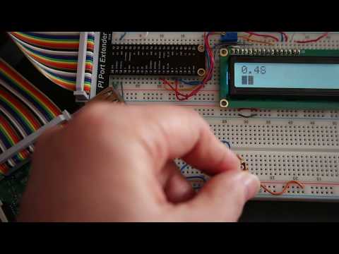 LCD voltmeter based on ADS1015 with Raspberry Pi