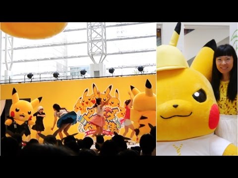#3 Surprise des patins ! [Pikachu Outbreak! Yokohama 2016] Pikachu méchant patine sur glace, smile ! Video