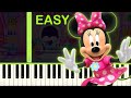 Minnie S Bow Toons EASY Piano Tutorial