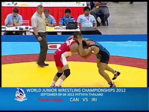 WORLD JUNIOR WRESTLING CHAMPIONSHIPS 2012_CAN VS IRI
