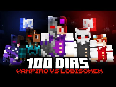 SOBREVIVI 100 DIAS NA GUERRA DE VAMPIRO VS LOBISOMEM NO MINECRAFT - O FILME