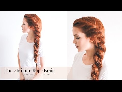 THE 2 MINUTE ROPE BRAID HAIRSTYLE HAIRSTYLE | THE...