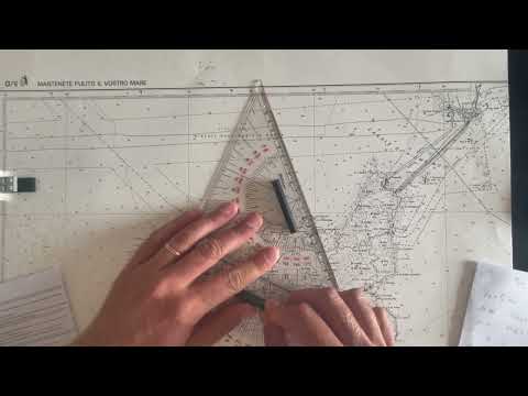 New nautical license exam - exercise 5.1.3-2 n°13 - survey T1 to T2 - unlimited correspondence