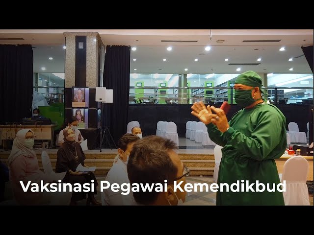 Videouttalande av vaksinasi Indonesiska