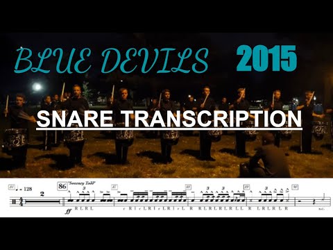 Blue Devils 2015 | Ink | Snare Transcription