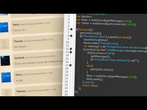 Tutoriel jQuery PHP Créer un tchat en Ajax PHP