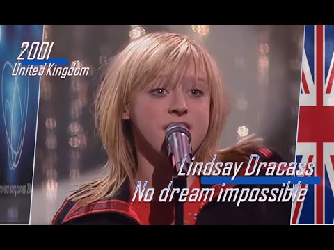 eurovision 2001 United Kingdom 🇬🇧 Lindsay Dracass - No dream impossible ᴴᴰ