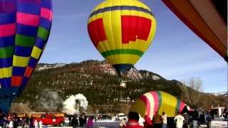 preview picture of video 'Durango Snowdown Balloon Rally 2013'