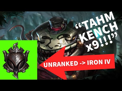 UNRANKED TO IRON IV SERIES! League of Legends trolling and inting.