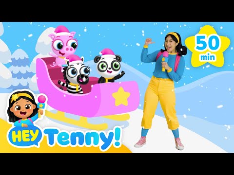 🎄Time to Get Festive with Tenny! | Jingle Bells, Deck the hall + more | Kids Songs | Hey Tenny!