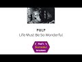 PULP- Life Must Be So Wonderful (Karaoke)
