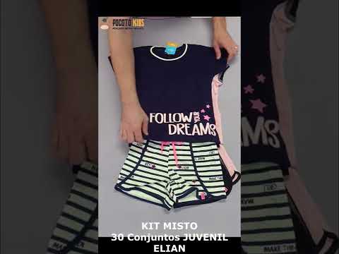 KIT MISTO 30 CONJUNTOS JUVENIL - ELIAN - ATACADO