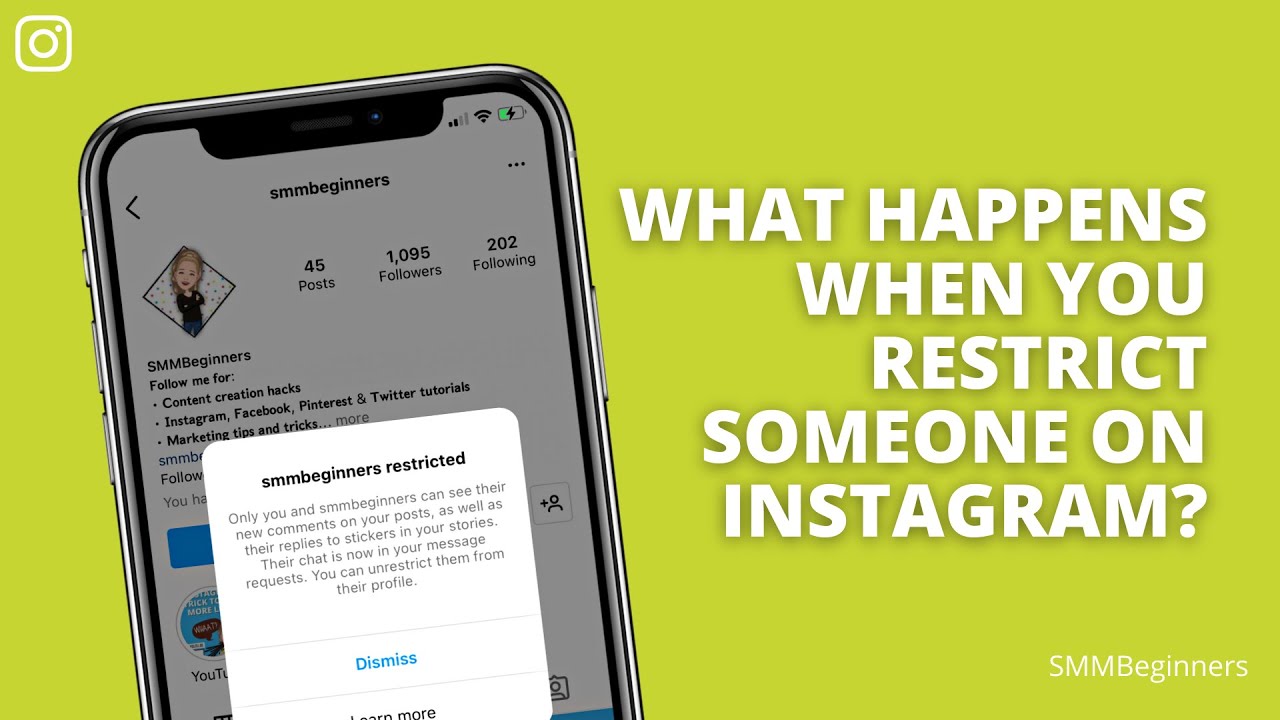 What happens when someone restricts you?