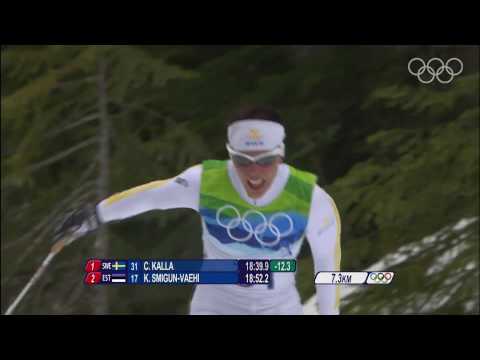 Charlotte Kalla (SWE) Wins Cross-Country Skiing 10km Gold - Vancouver 2010 Olympics
