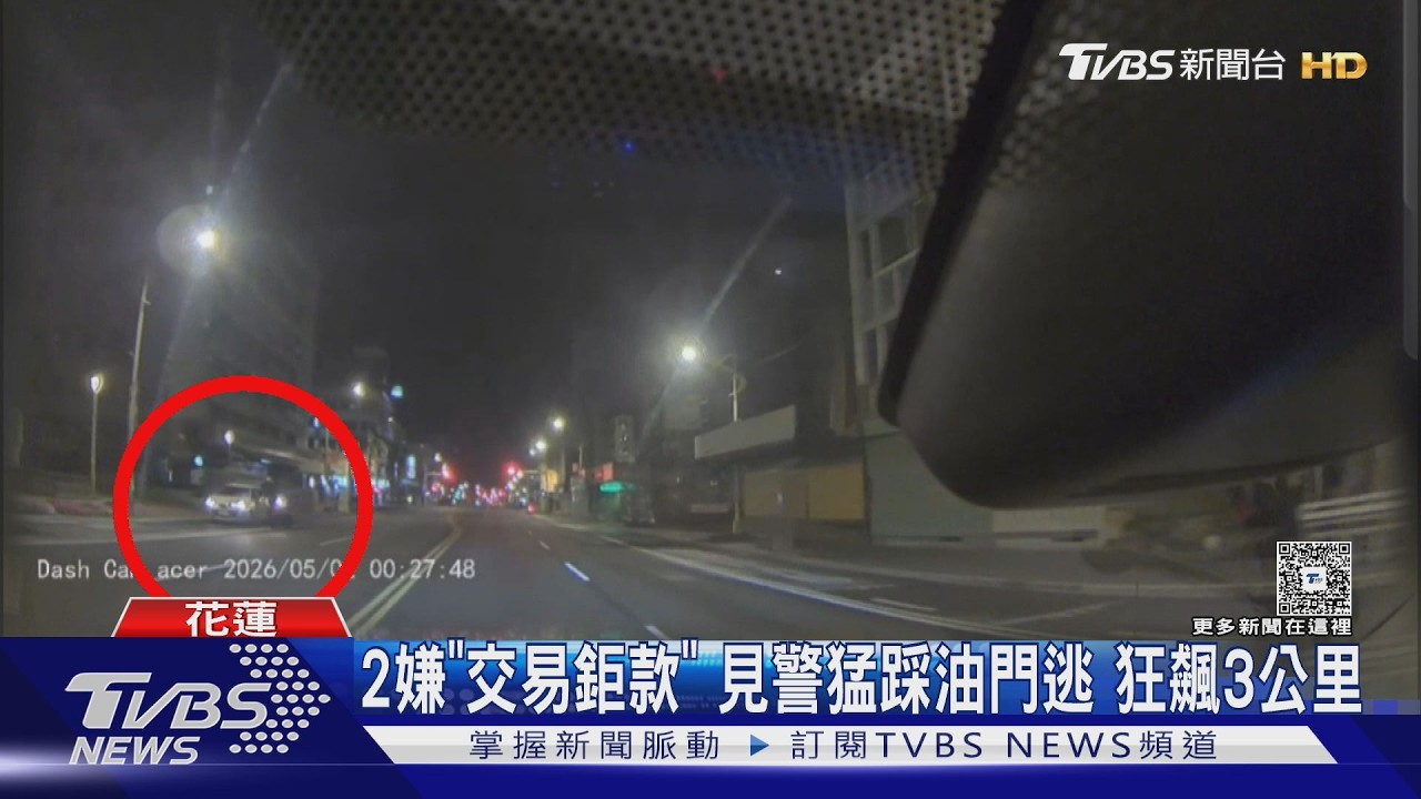 影音／深夜郵局前交付「大筆現金」！見警秒逃逆向闖燈　逆開31張罰單