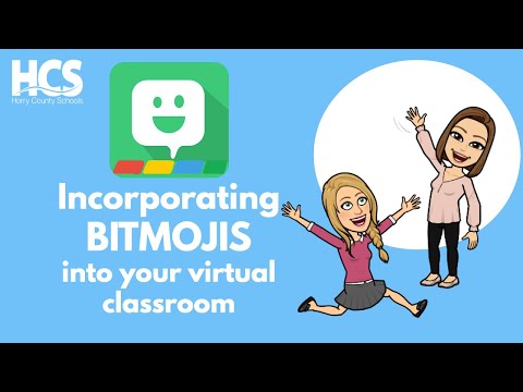 Part of a video titled How to create Bitmojis with Google Slides for Google Classroom tutorial