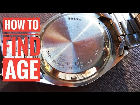 How to find the caliber and age of your Seiko Watch