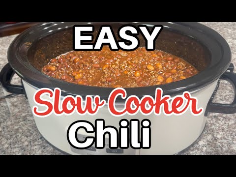 The BEST Dump & Go Crockpot Chili Recipe | Easy Slow Cooker Dinner Idea