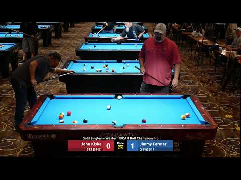 John Kiske vs Jimmy Farmer - Gold Singles - 2023 WBCA 8 Ball Championship