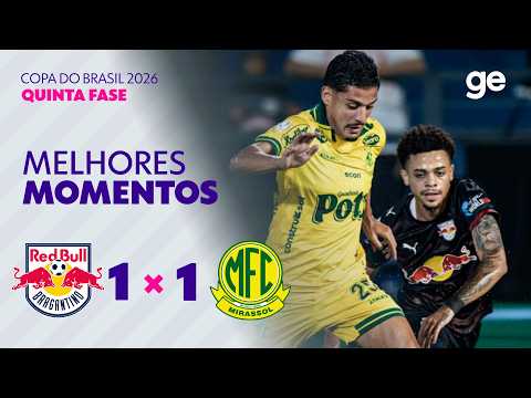 Gols e lances de Red Bull Bragantino x Mirassol
