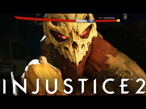 Injustice 2: Skull Mask Scarecrow Vs Superman Gameplay! - Injustice 2 "Scarecrow" Gameplay