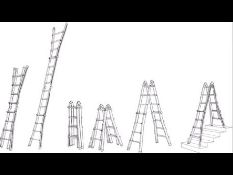 HYMER Teleskopleiter treppenfähig, vielseitig einsetzbar