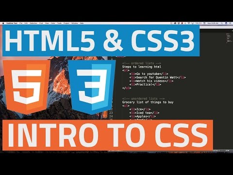 HTML5 and CSS3 beginner tutorial 12 - Introduction to CSS