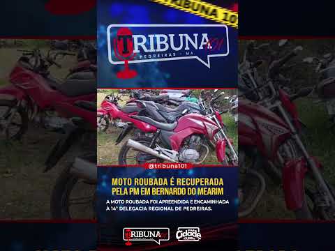 PM recupera moto com restrição de roubo em Bernardo do Mearim