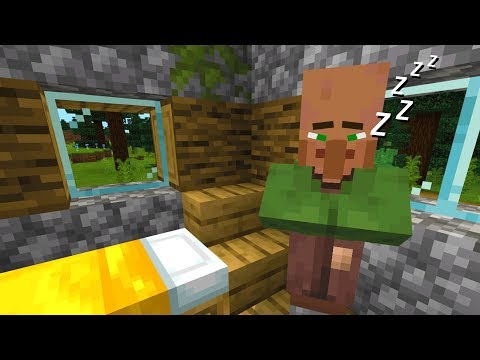 O1G - Not letting a Minecraft villager sleep for 24 hours.. (SCARY)