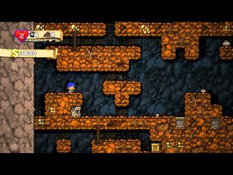 ASMR Let's Play Spelunky! (Whisper/Gum chewing)