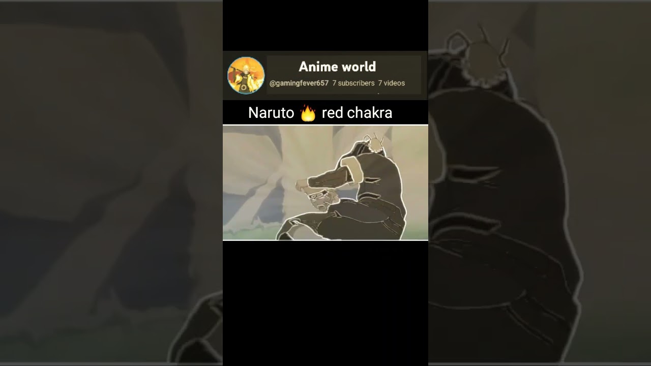 naruto red chakra first time