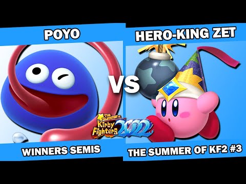 Poyo (Gooey) vs Hero-King Zet (Bomb/Artist) - Kirby Fighters 2 Tournament - Summer of KF2022 Week 3