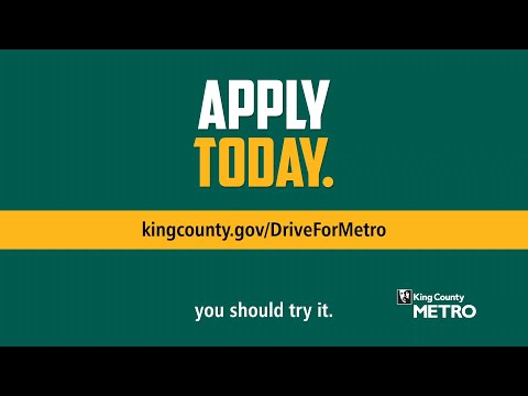 Drive For Metro Job Openings King County Metro Transit