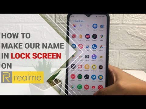 How To Make Our Name In Lock Screen On Relame