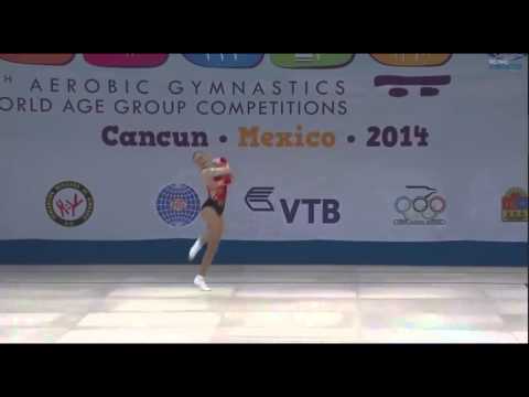 WCH Aeróbic Cancún 2014 - (FINAL) IW - NANZER Daiana - ARG  (20,850)