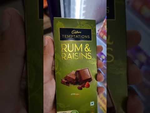Cadbury Temptations Rum & Raisins 😋 #shorts #chocolate #cadbury