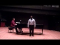 Daniel Sampson Singing "Mandoline" by Gabriel Fauré