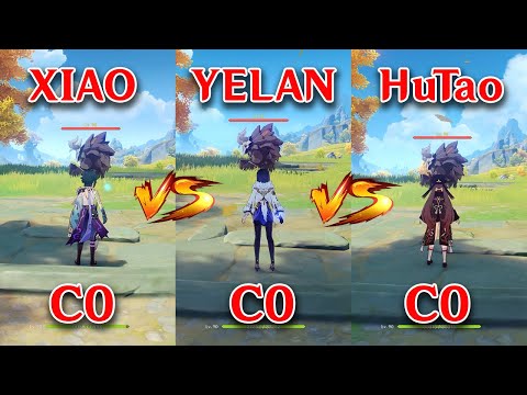 Xiao vs Yelan vs HuTao!! who is the best DPS?? Gameplay COMPARISON!!