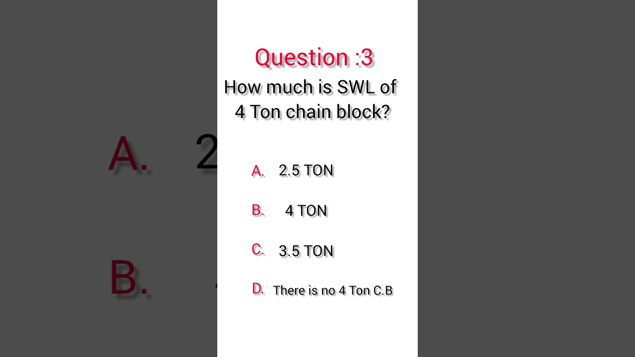 Chain Block SWL/Rigging tools/Rigging interview questions #rigging #lifting