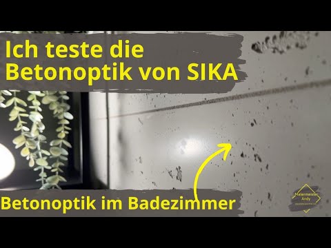 Ich teste Betonoptik von SIKA/ Betonoptik im Bad?🤔