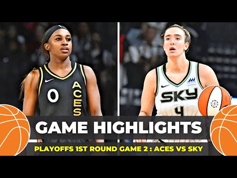 Las Vegas Aces vs Chicago Sky - GAME HIGHLIGHTS | WNBA Playoffs 2023